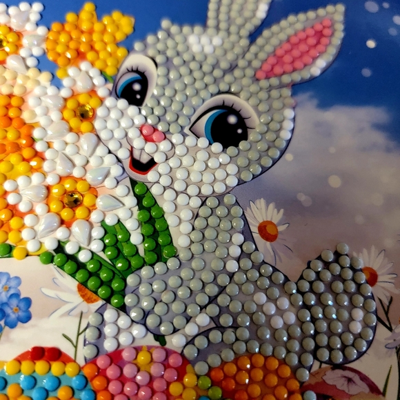 Easter Bunny Holding Flowers Easter Card 🐣 - Picture 5 of 10